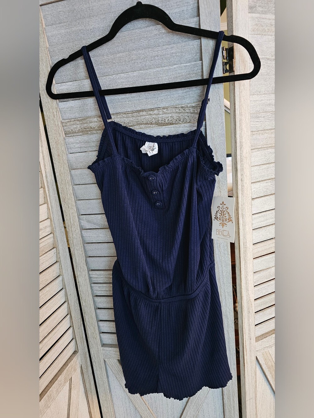 BECCA By Rebecca Virtue Ribbed Cover-up Romper